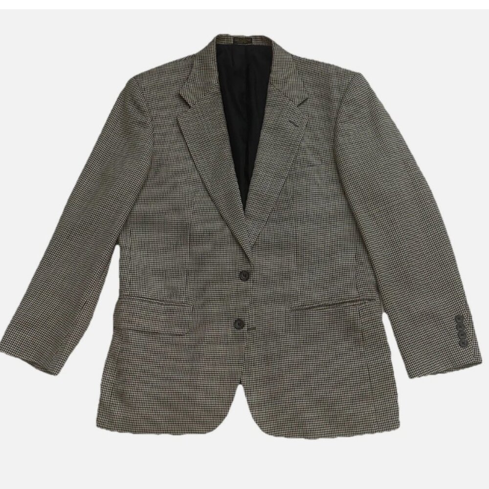 Glen PLAID Oversized OSCAR de la RENTA suit jacket
